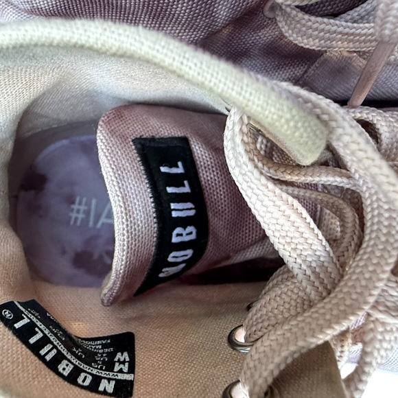 NoBull Dusty Rose Tie-Dye High Top Canvas Trainer Sneakers Womens 6.5 Mens 5 - Picture 3 of 9